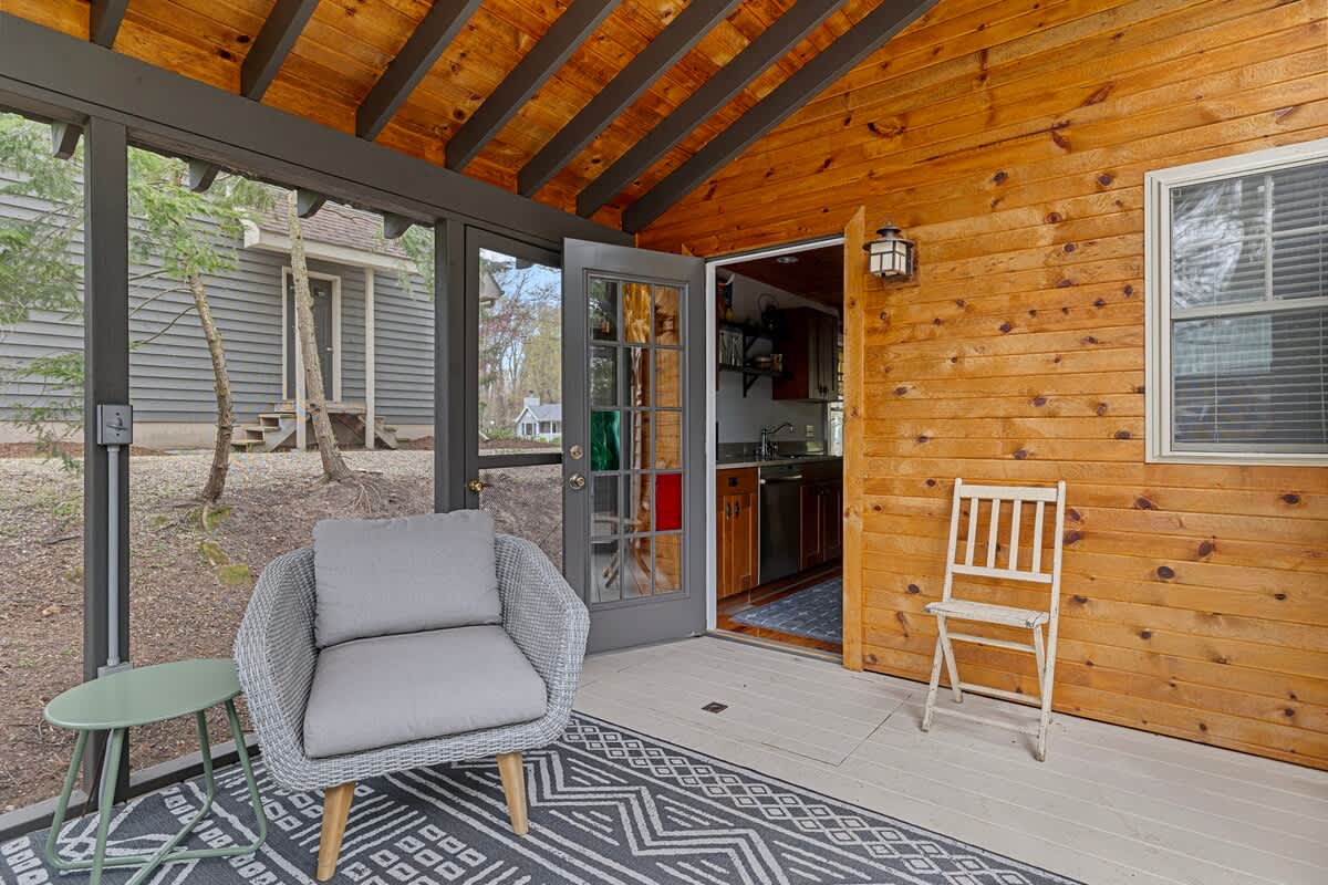 The comfy, laid-back 3-Season porch is one of our guests' favorite hang-outs.