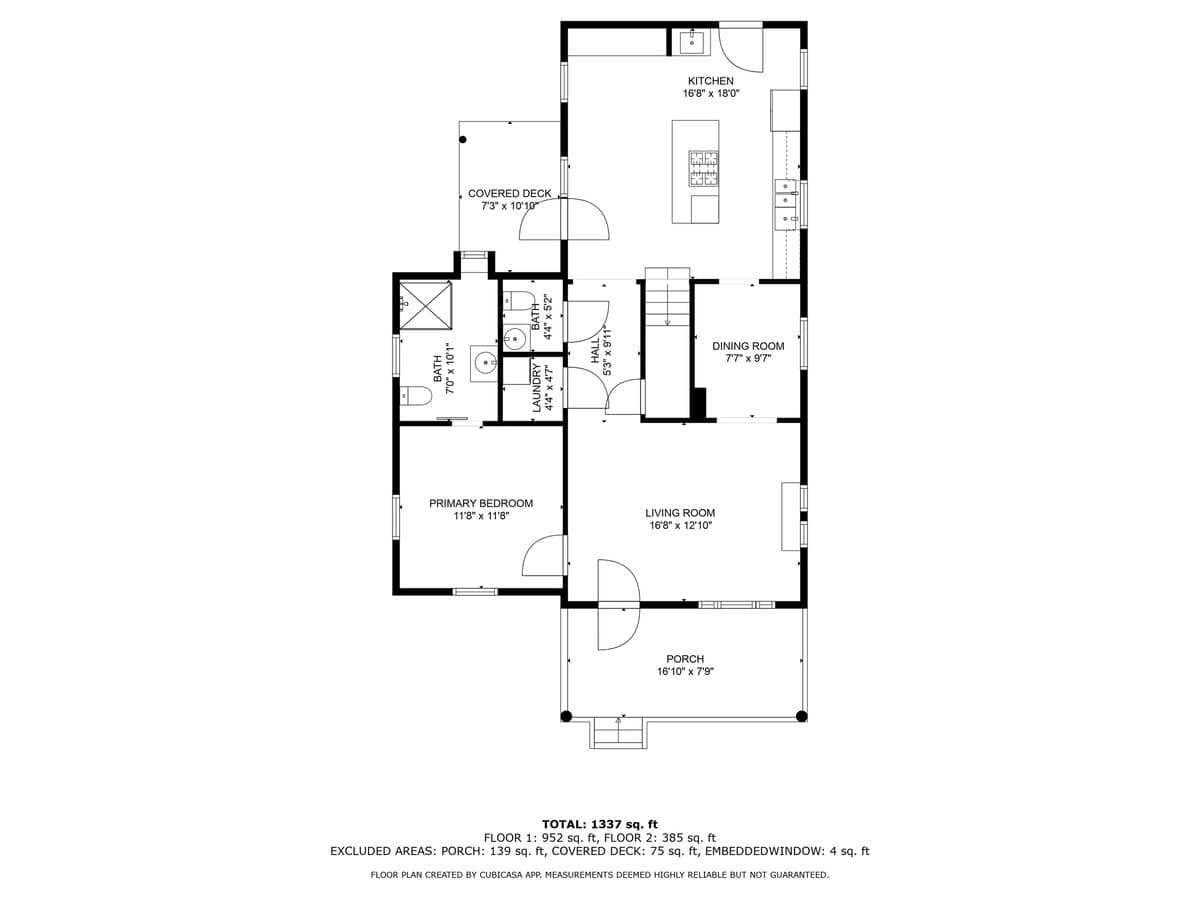 The Fourth Oak's 1st floor layout.