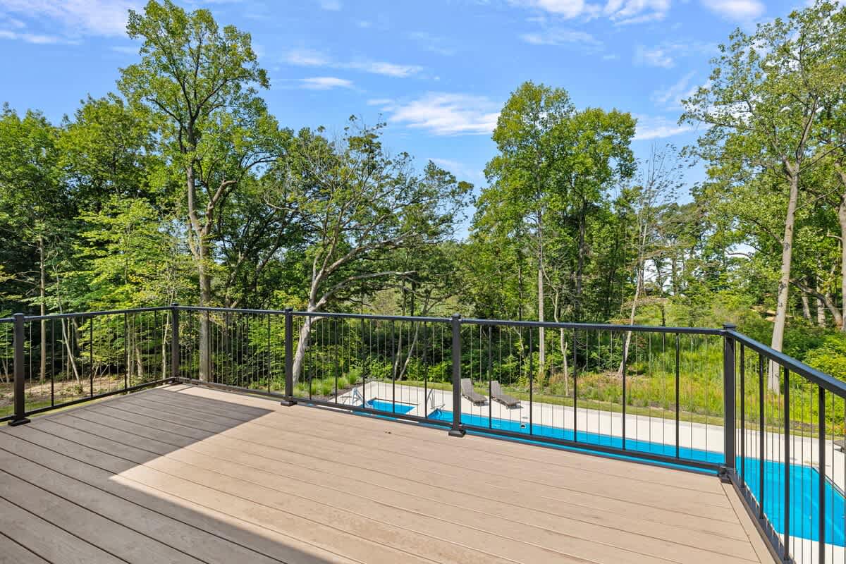 Nature and luxury unite on this breathtaking balcony view.