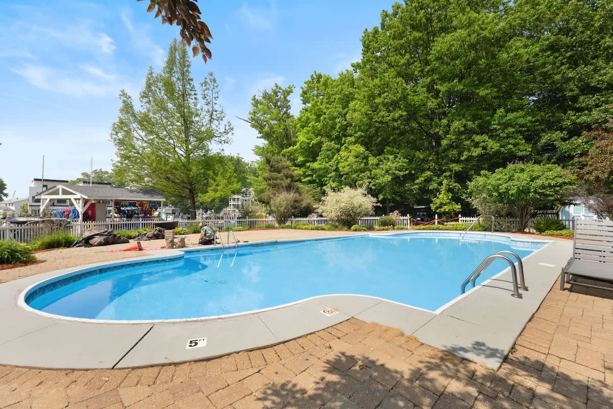 Lounge, swim, and soak in the vibe—Marina Clubhouse is nearby.