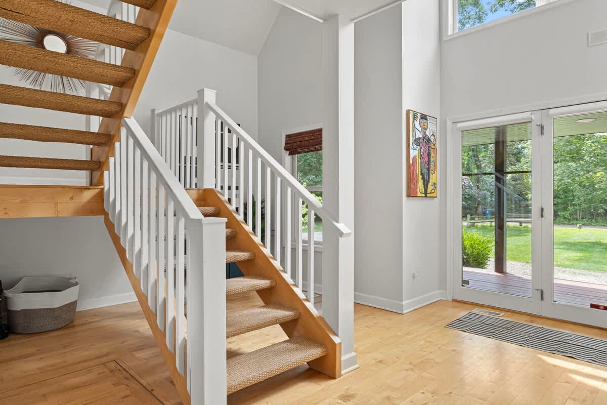 Sunlit stairway to happiness.
