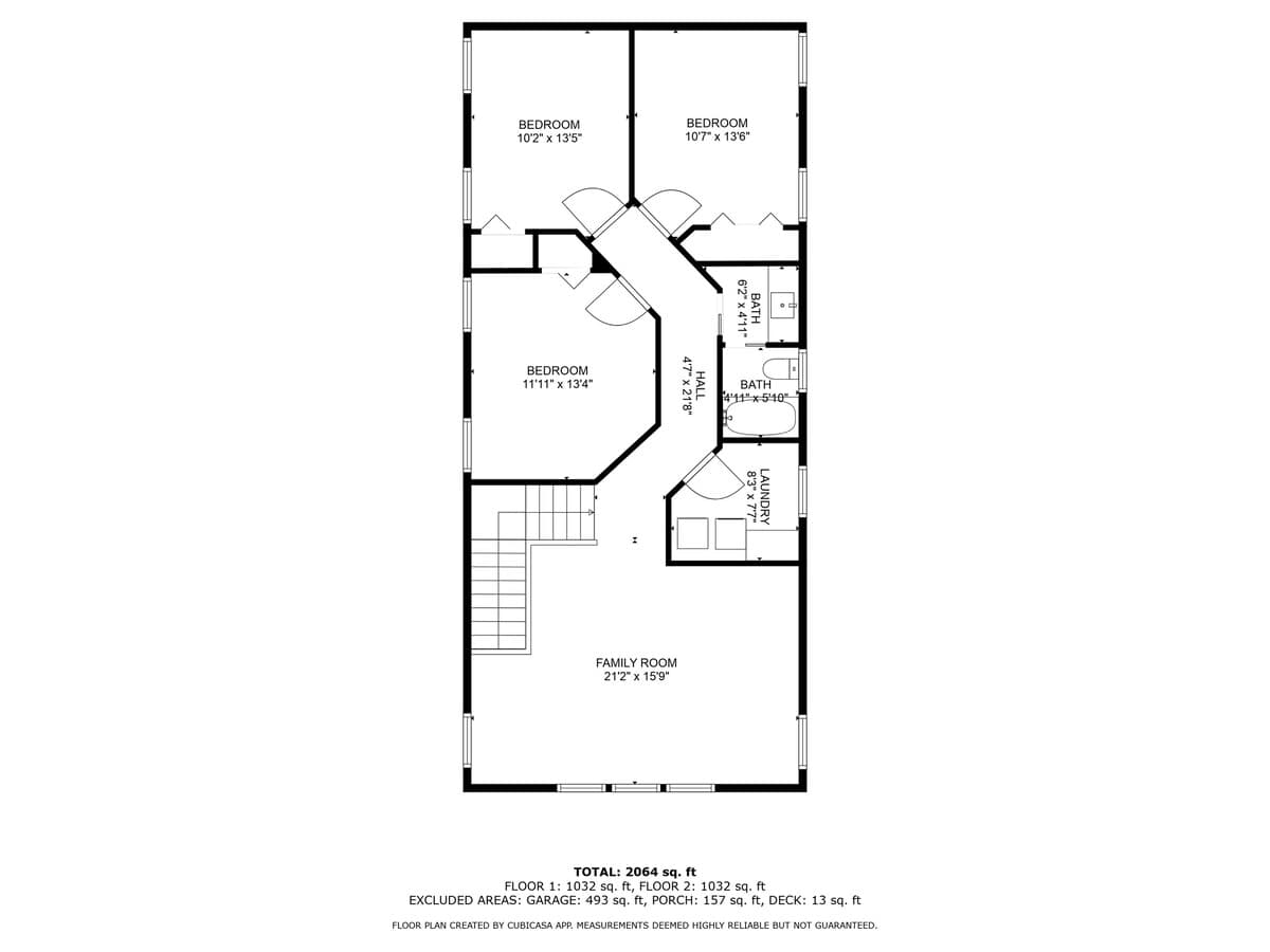 Harbor Shores Hideaway 2nd Floor Layout