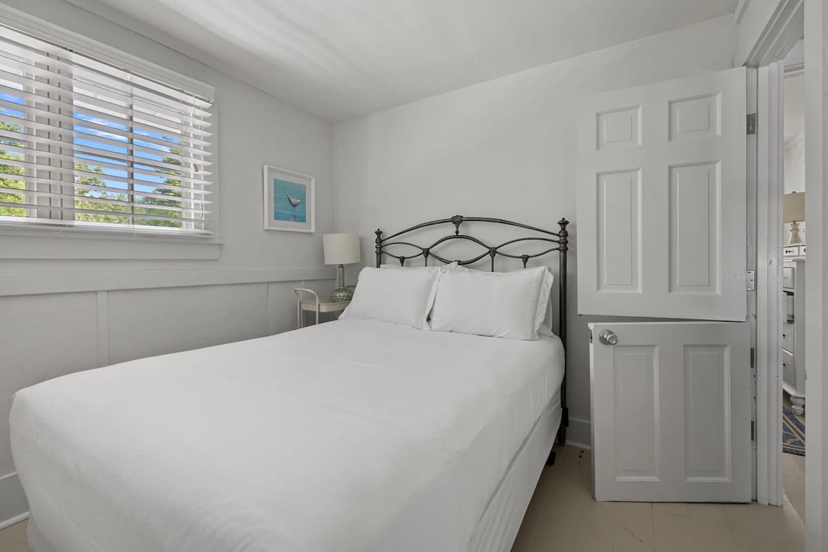 Bedroom 2 is on the upper level & has a double-size bed.
