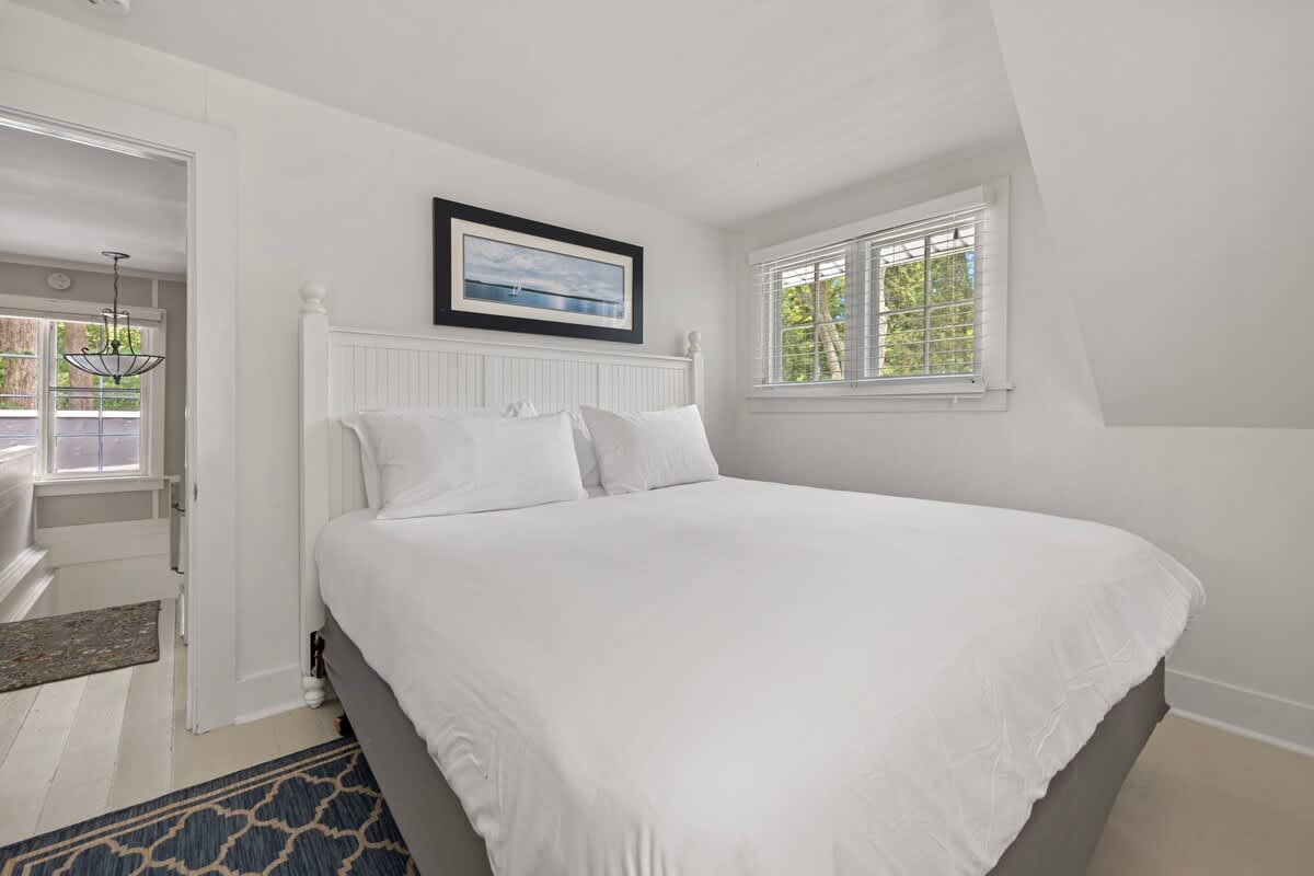 Bedroom 3 is on the upper level & has a king-size bed.