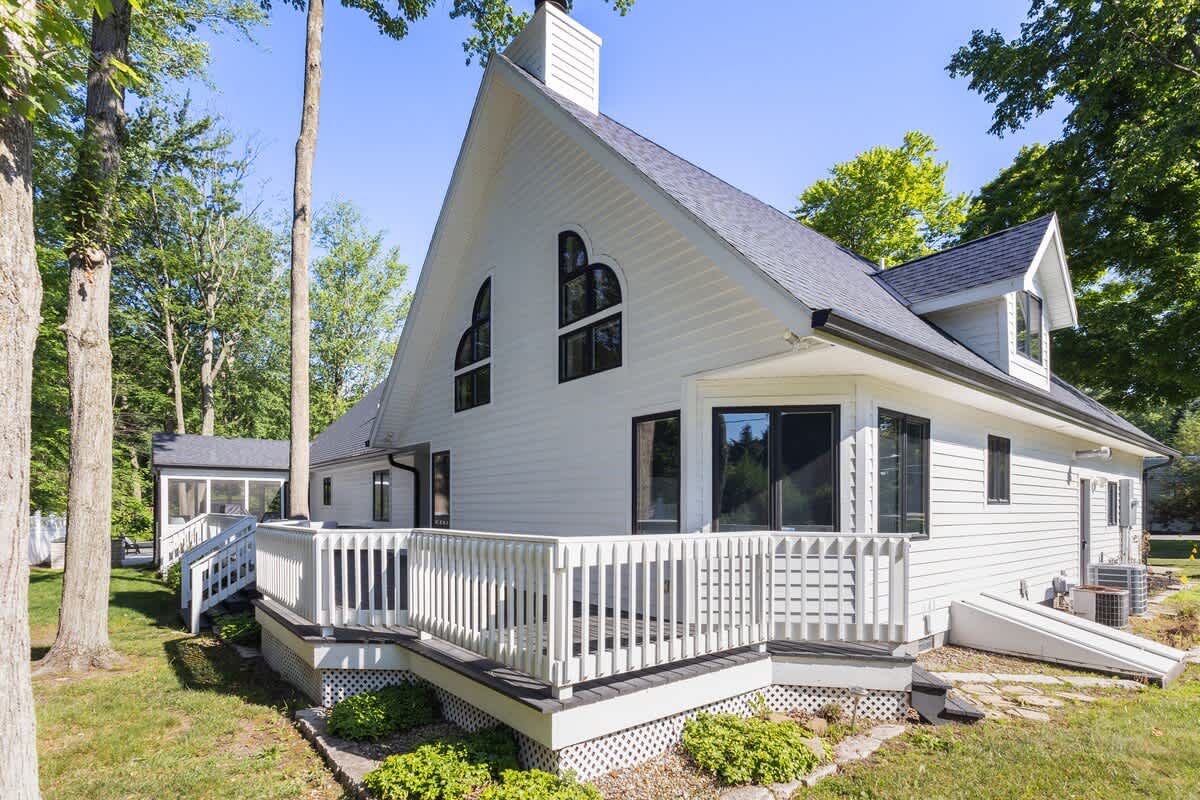 Soak in the serenity from the wraparound deck.