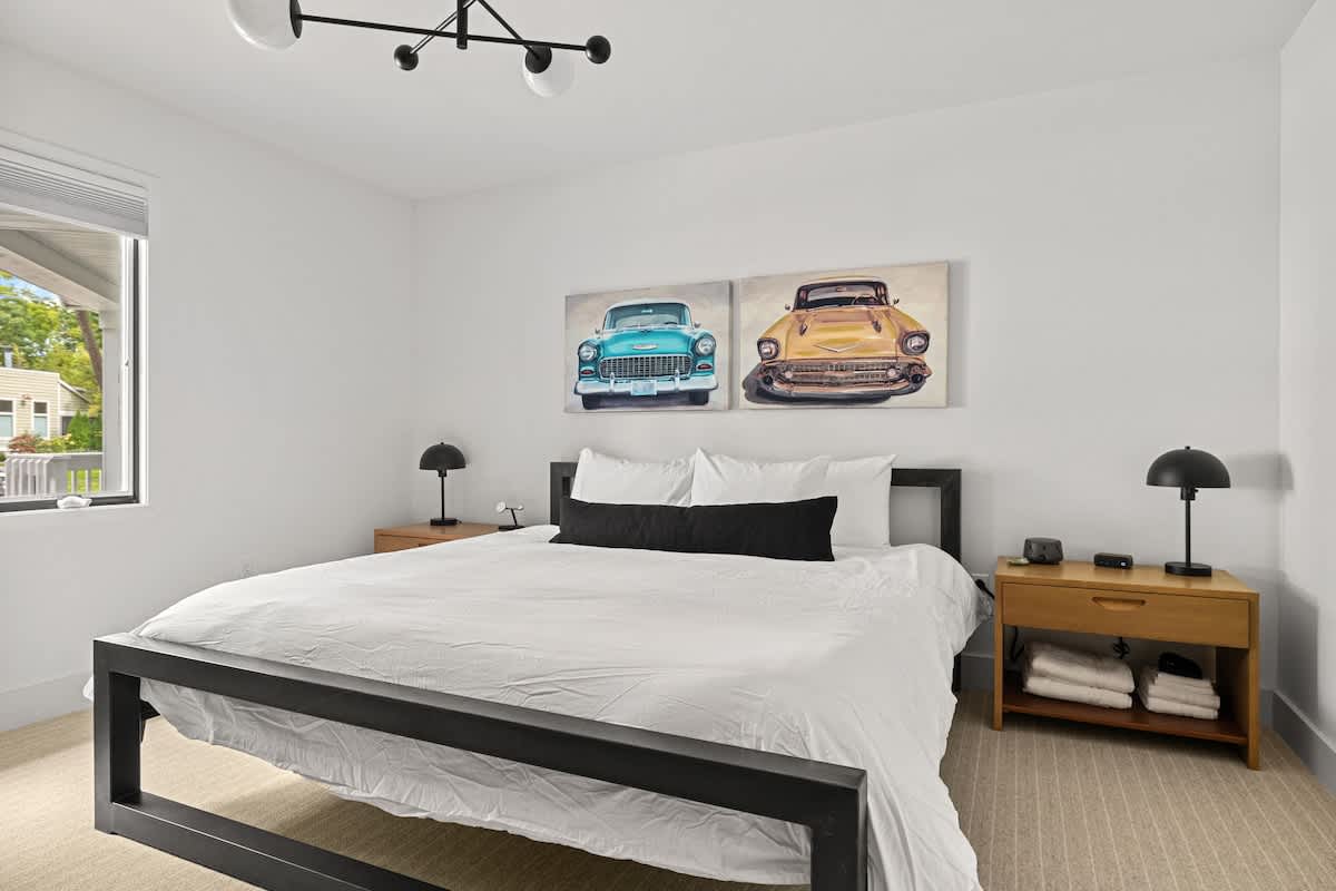 Bedroom 2 is on the main level & has a king-size beds.