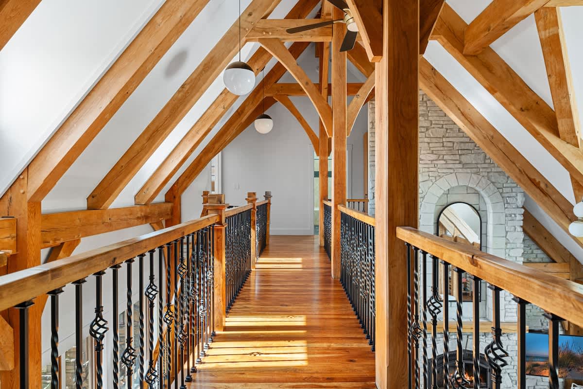 A hallway that feels like a grand entrance to somewhere magical.