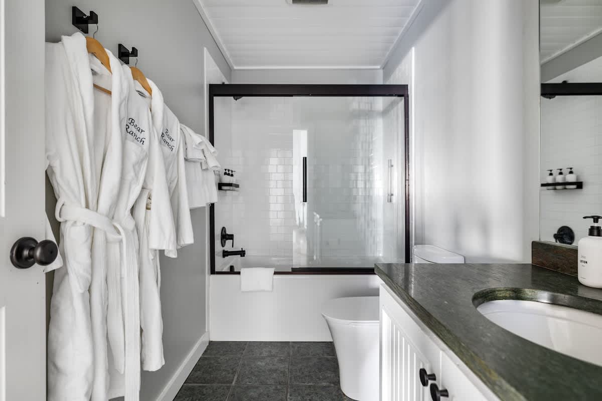 When your bathroom is almost too pretty to mess up with your skincare routine.