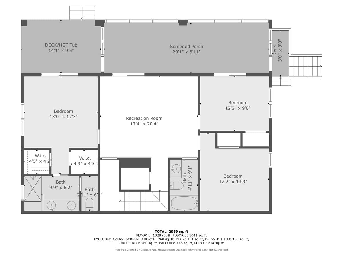 Lodged in The Trees 2nd Floor Layout
