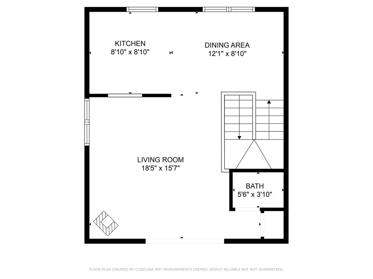 Cozy Ski-In Ski-Out Big Mountain Condo 2nd Floor Layout