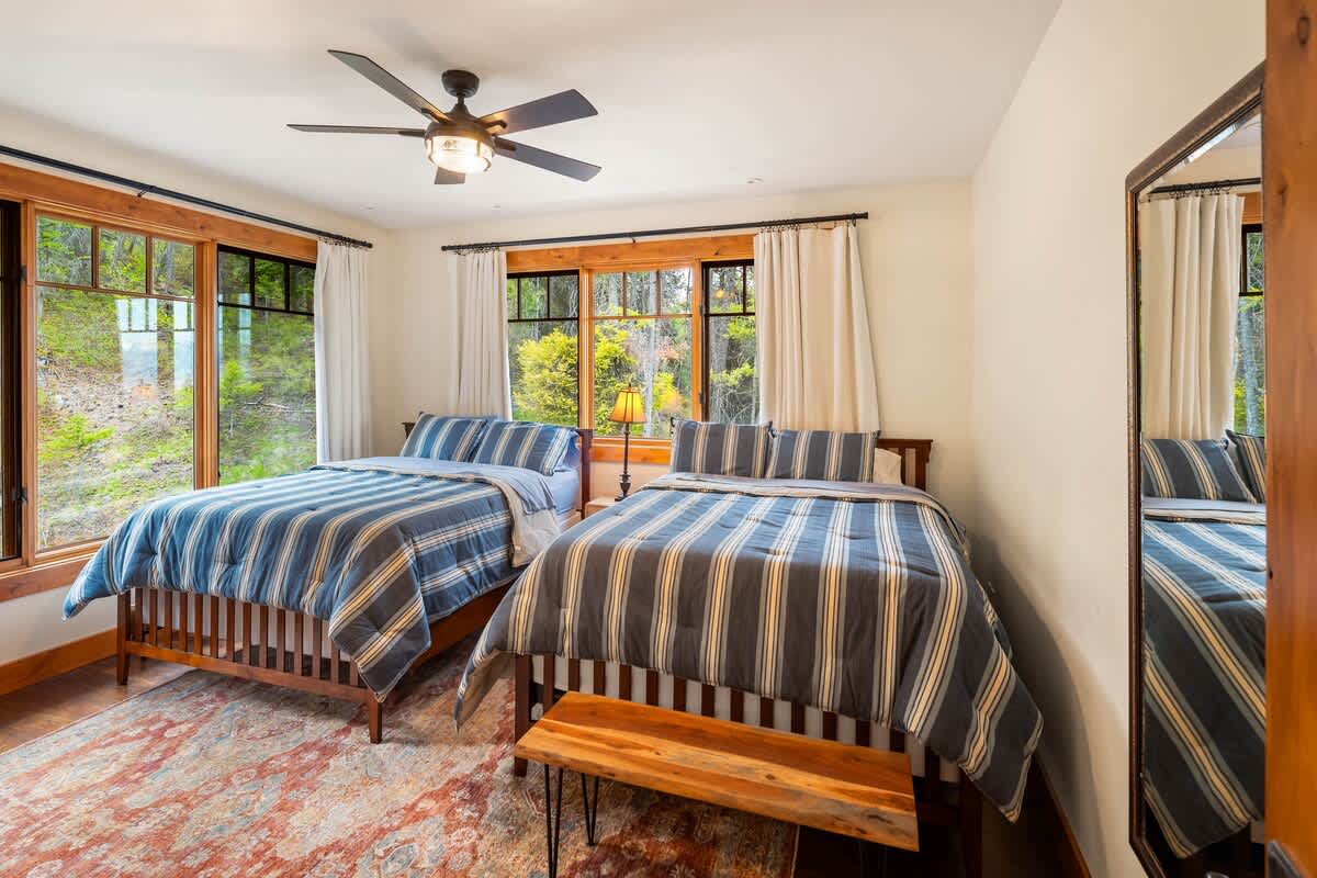 Bedroom 2 is on the main level & has 2 queen-size beds.