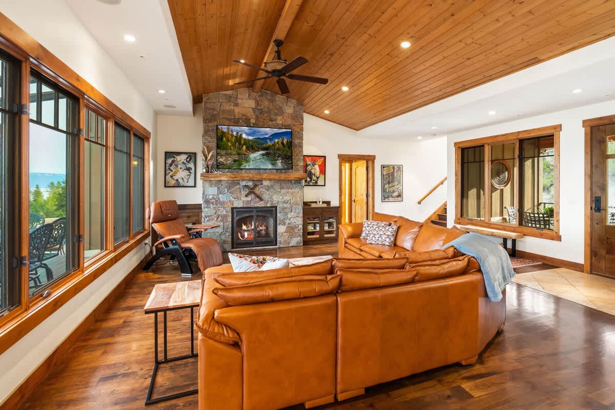 Netflix? Check. Fireplace? Check. Comfort level: Off the charts!