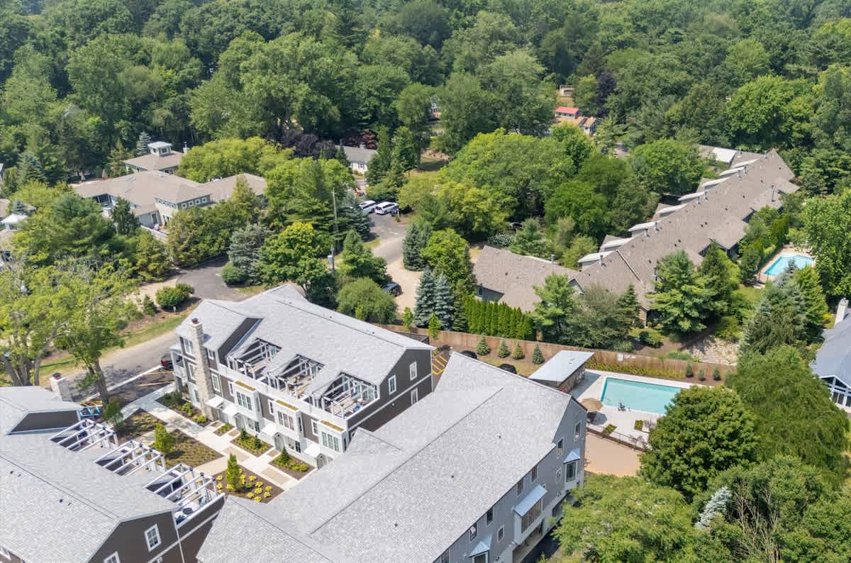 Bird’s-eye view of The Happy Place's community.