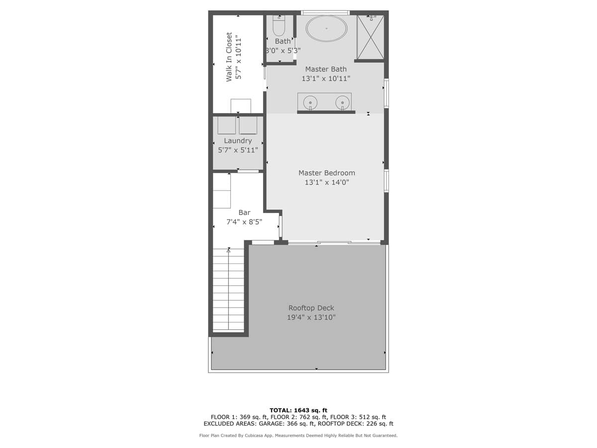 Third Floor Layout of The Happy Place.