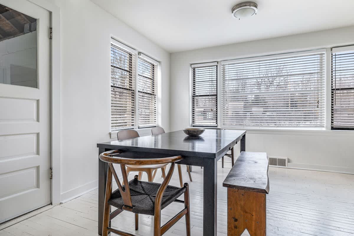 A dining area so inviting, even takeout feels gourmet.