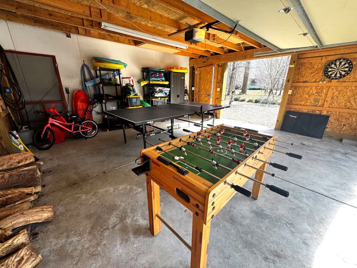 Ultimate game room vibes! A perfect setup for fun, competition, and good times with friends and family. Who's up for a match?