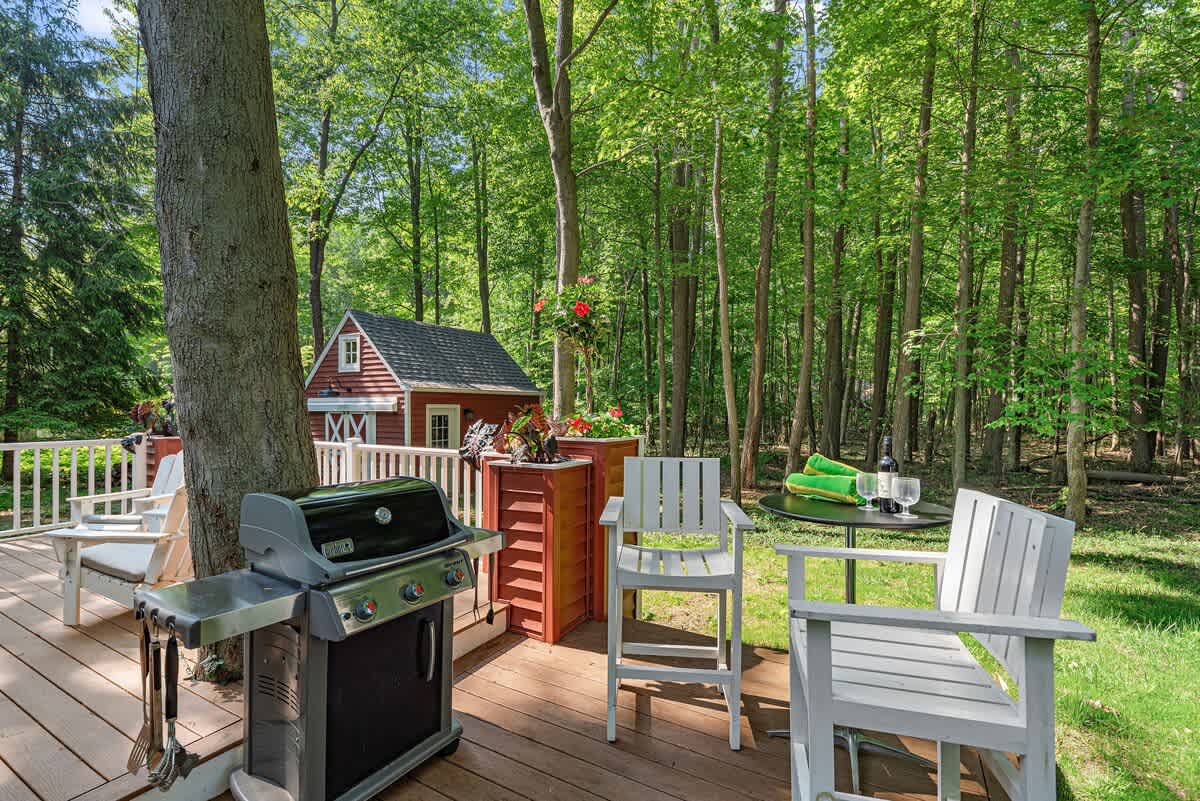 Sizzle, sip, and soak up the woodland calm.
