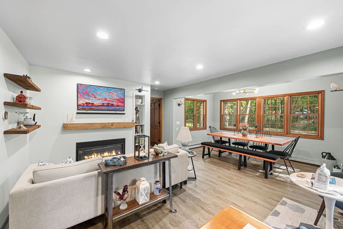 This dining table has seen deep convos, dramatic board games, and probably an excessive amount of carbs.