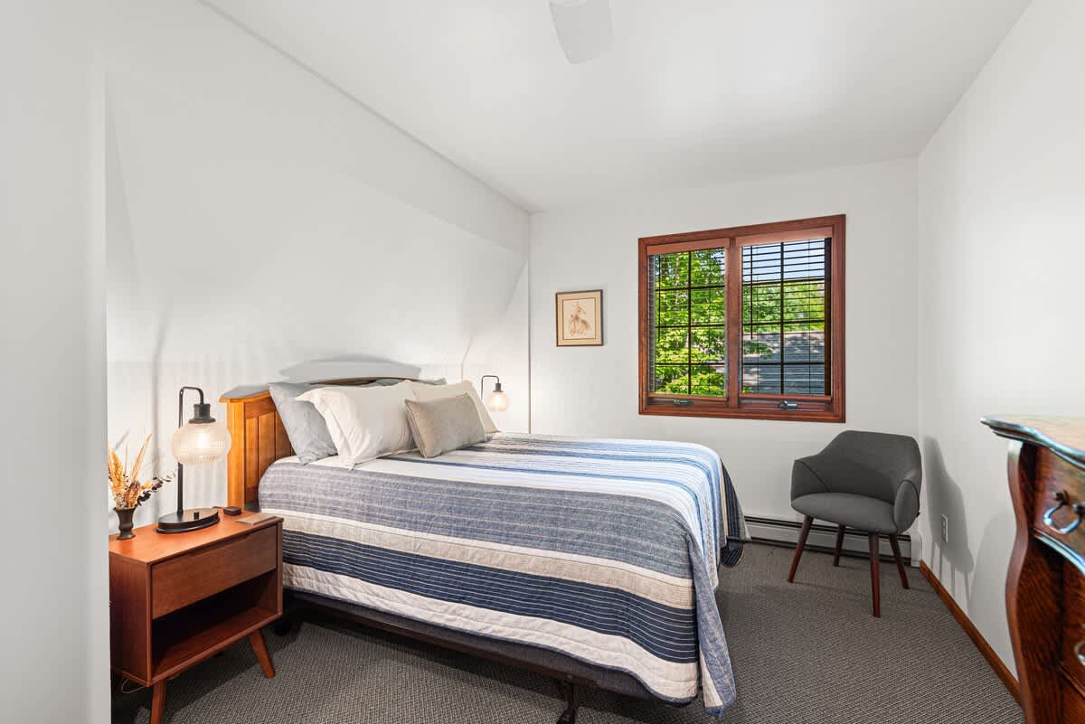 Bedroom 2 is on the upper level & has a full-size bed.
