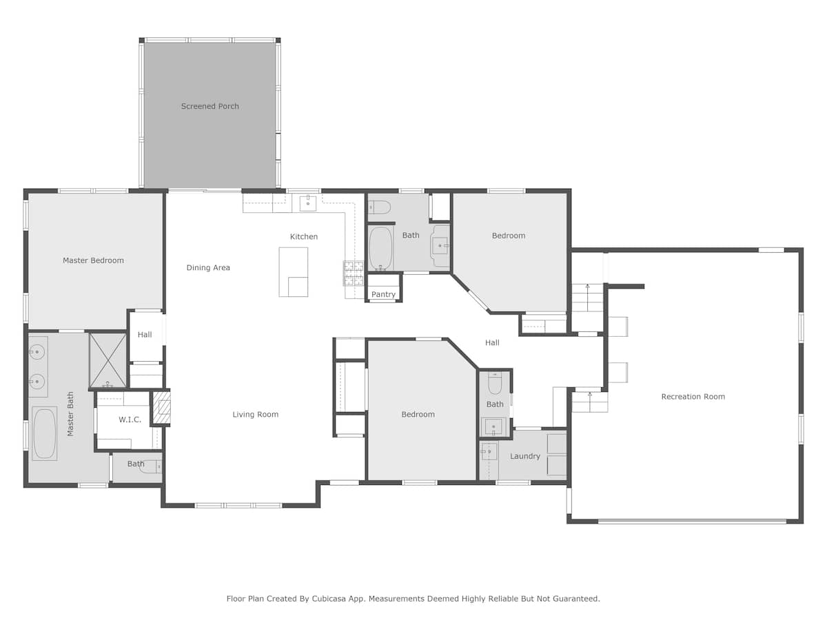 Blue Hill Cottage's First Floor Layout