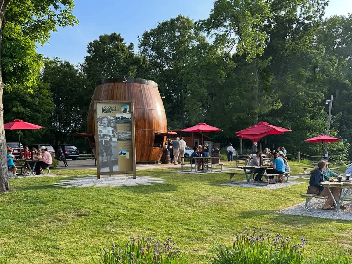 Grab a frosty sip at The Root Beer Barrel.