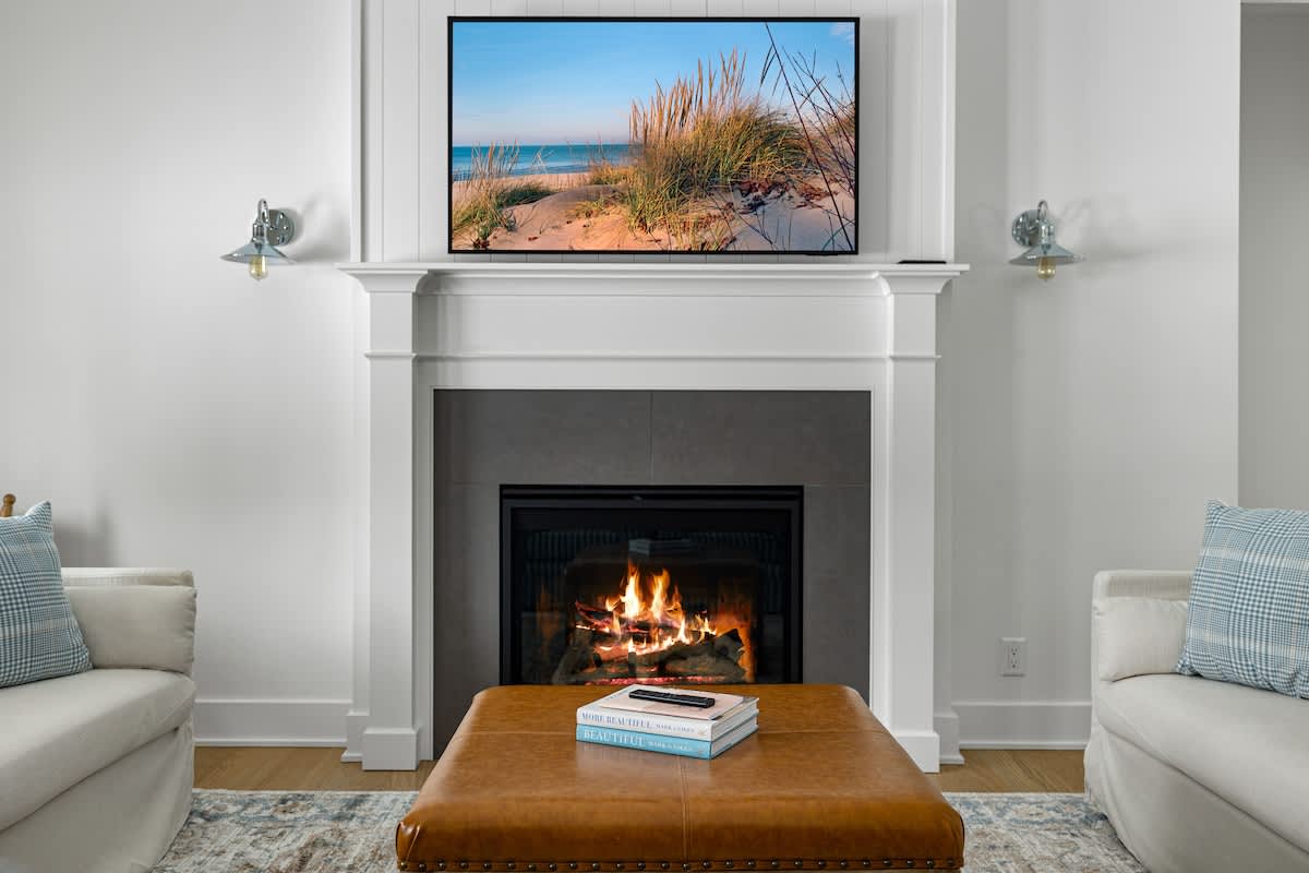 Wine in hand, fire crackling… vacation mode: ON!