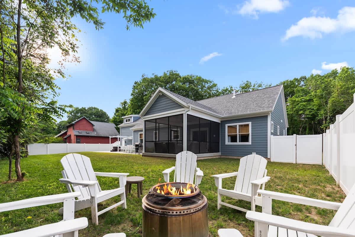 Evenings are always made better around the glow of a warm fire.