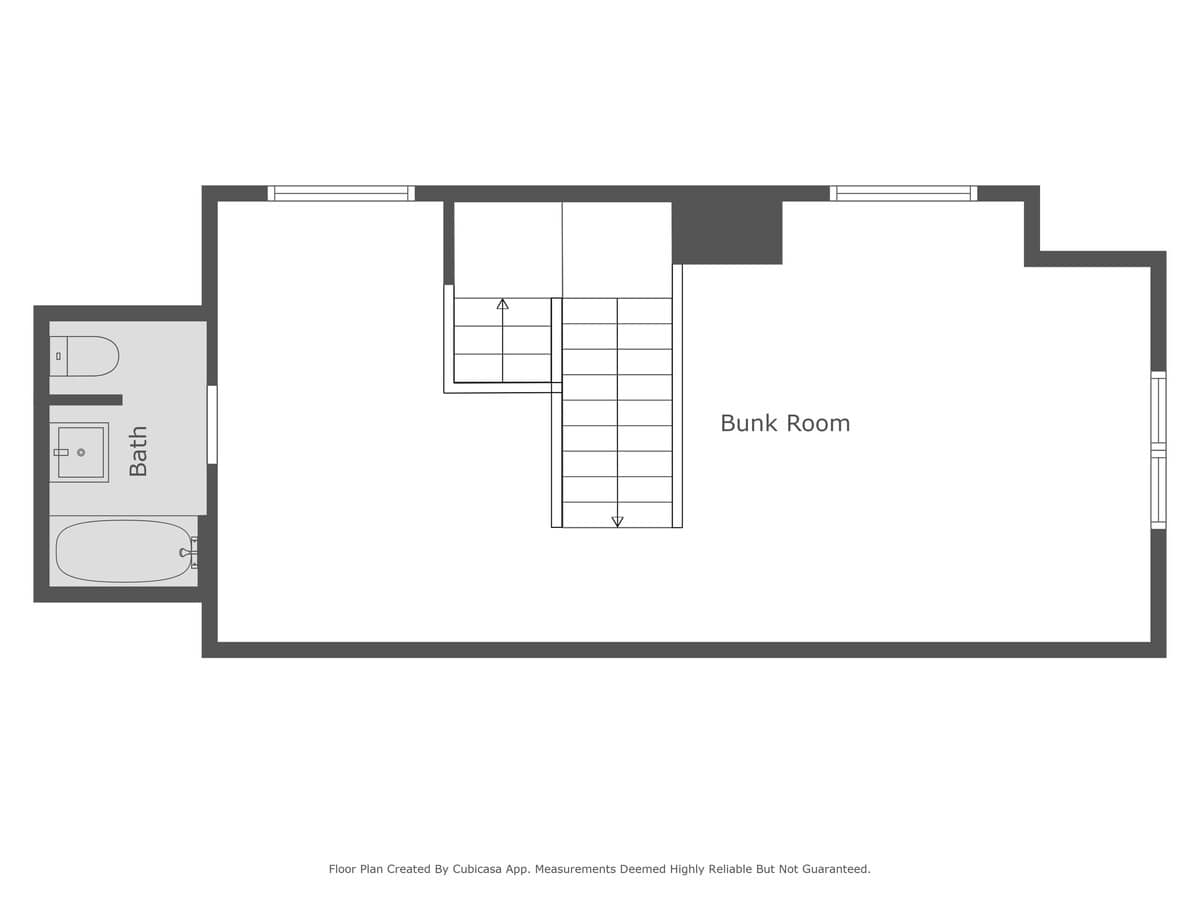 Blue Hill Cottage's Second Floor Layout