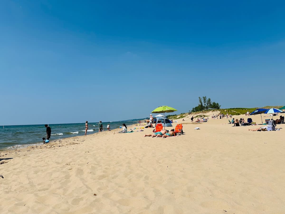 Soak up the sun on Saugatuck’s finest shore—Oval Beach.