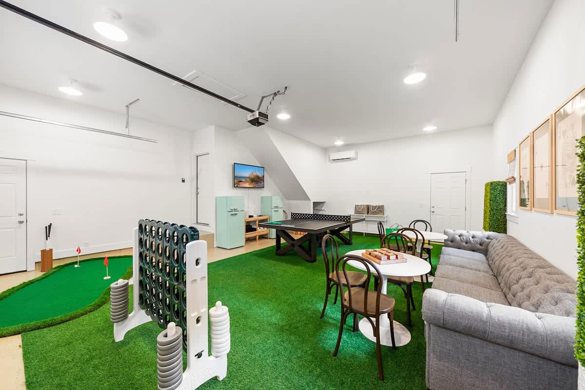 All in on fun! Whether you're playing cards or just kicking back, this is the place to be!