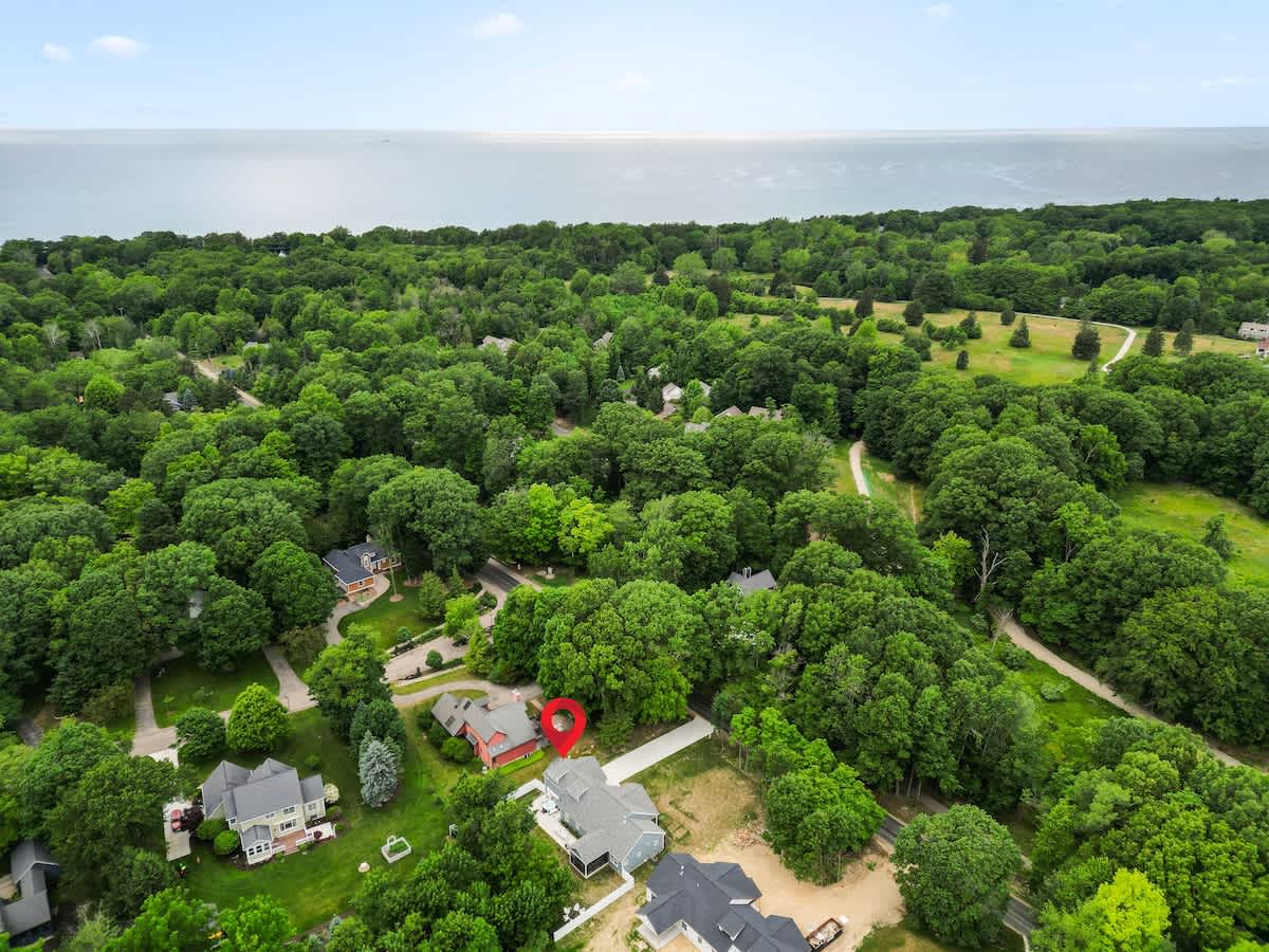 Tranquil escape near the sparkling Lake Michigan.