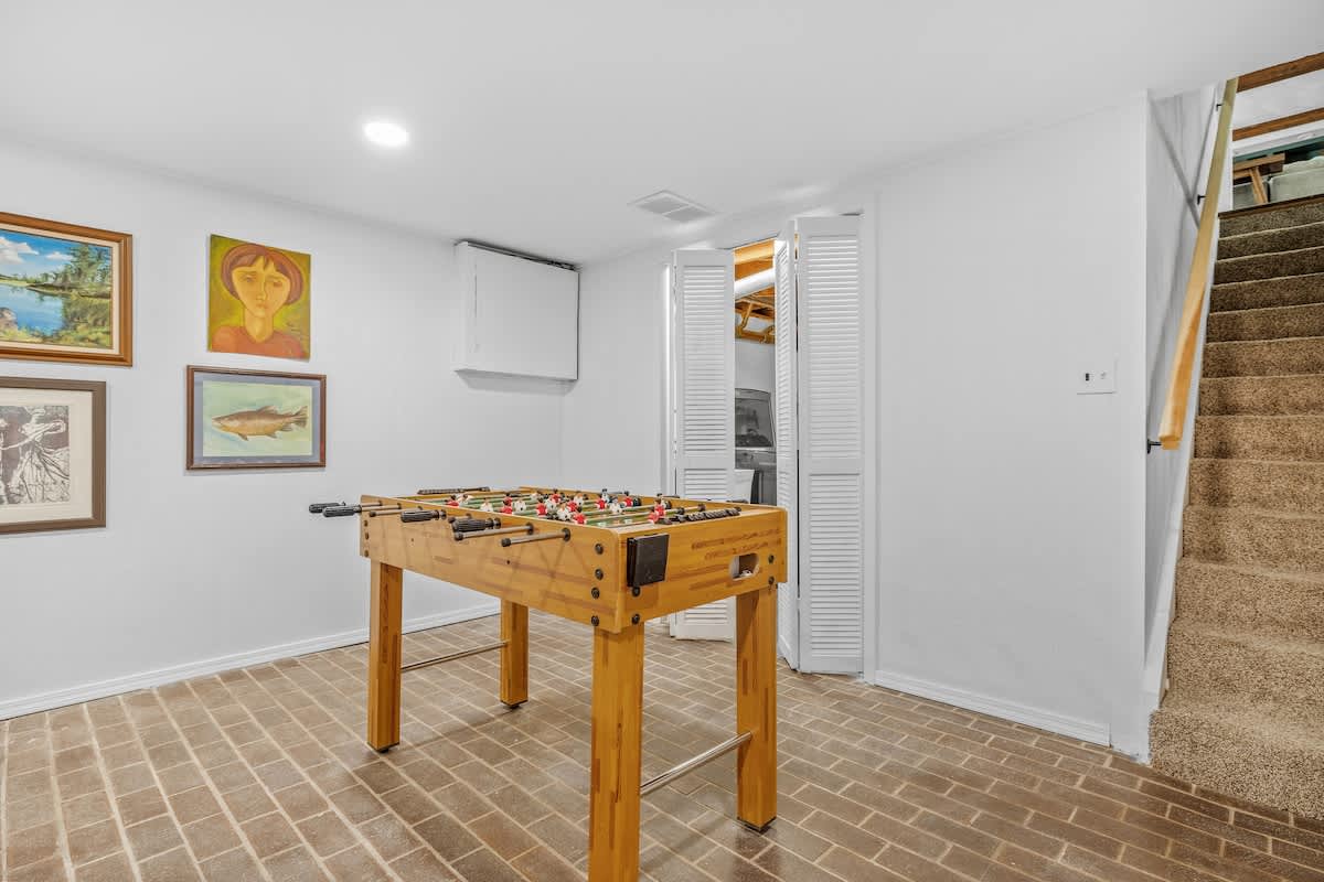Game on! Enjoy friendly competition in your own private foosball zone.