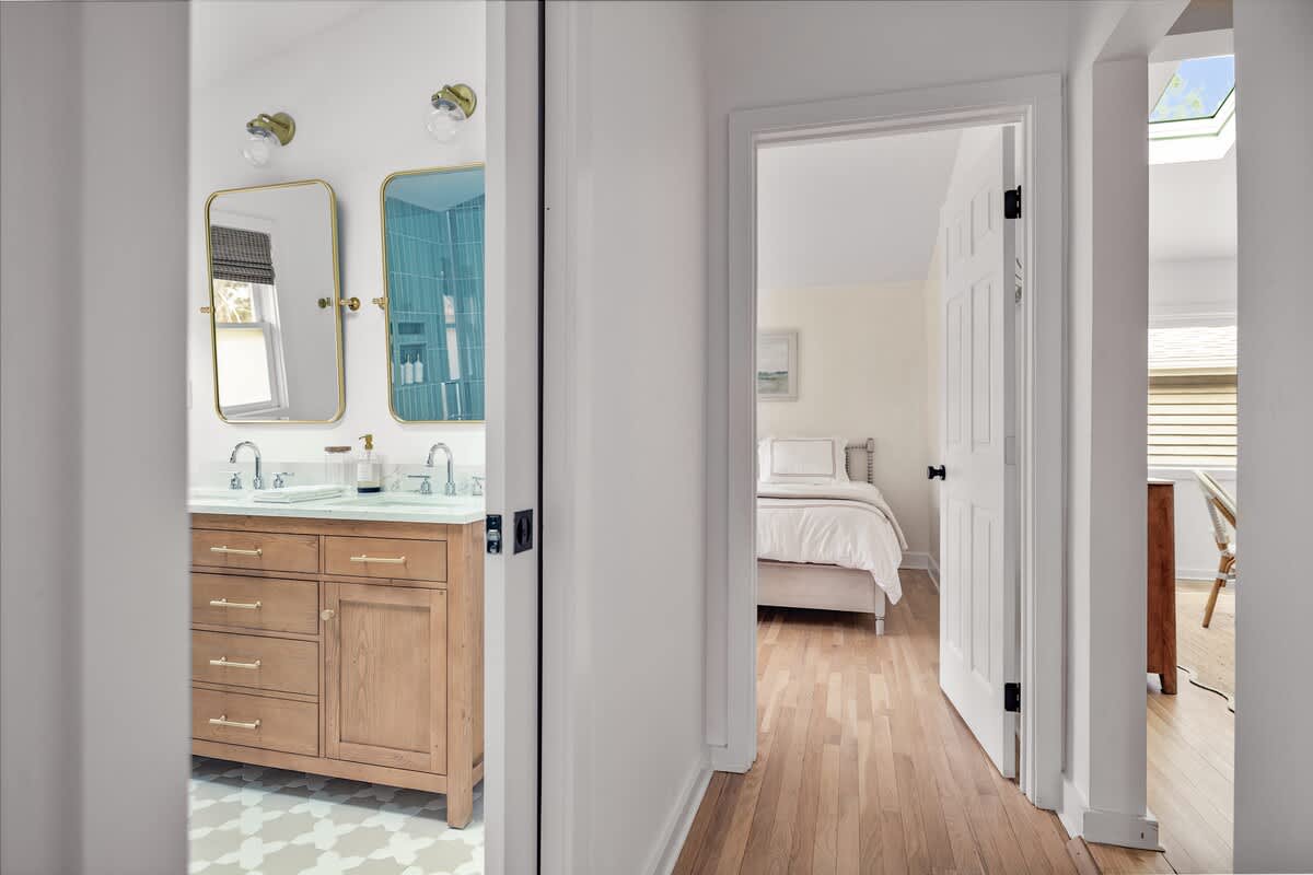 From laid-back bedrooms to a spa-like bath, comfort and calm flow through every room.