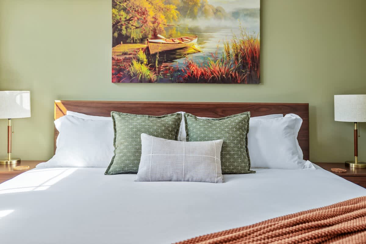 A bed so calm and curated, even sleep feels upgraded.