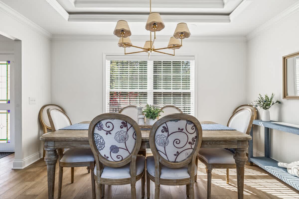 Elegant seating for memorable meals.