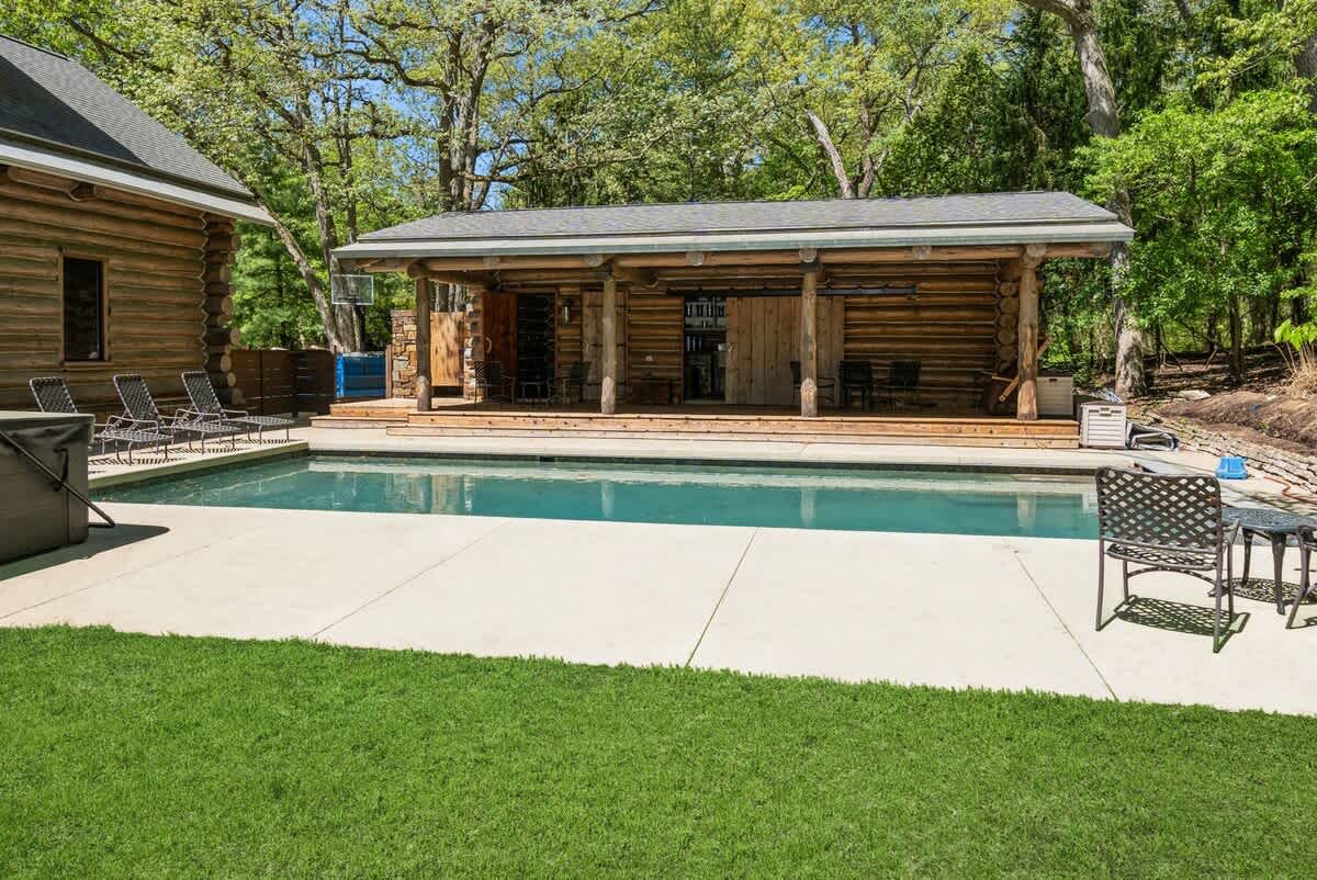 A poolside cabana always makes summers more fun!