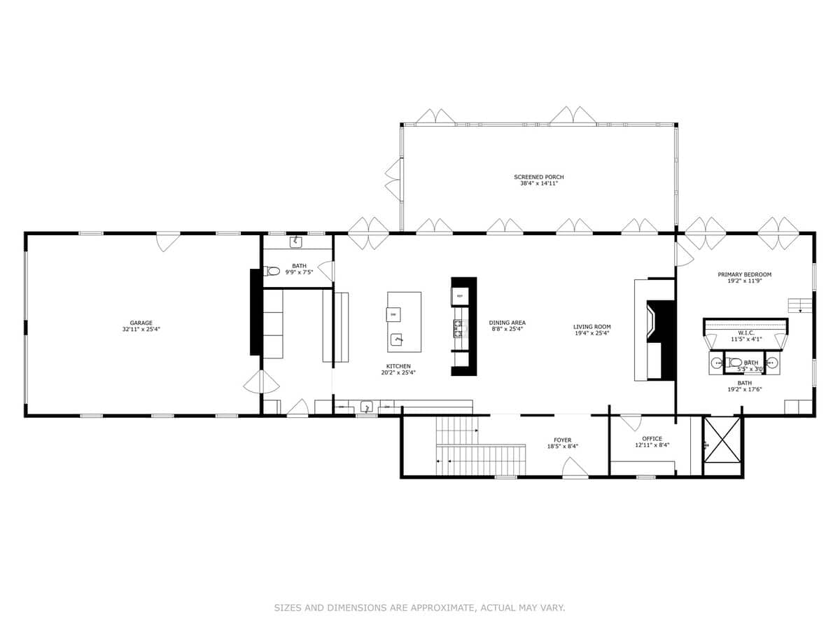 Wilder Woods Main Floor Plan.