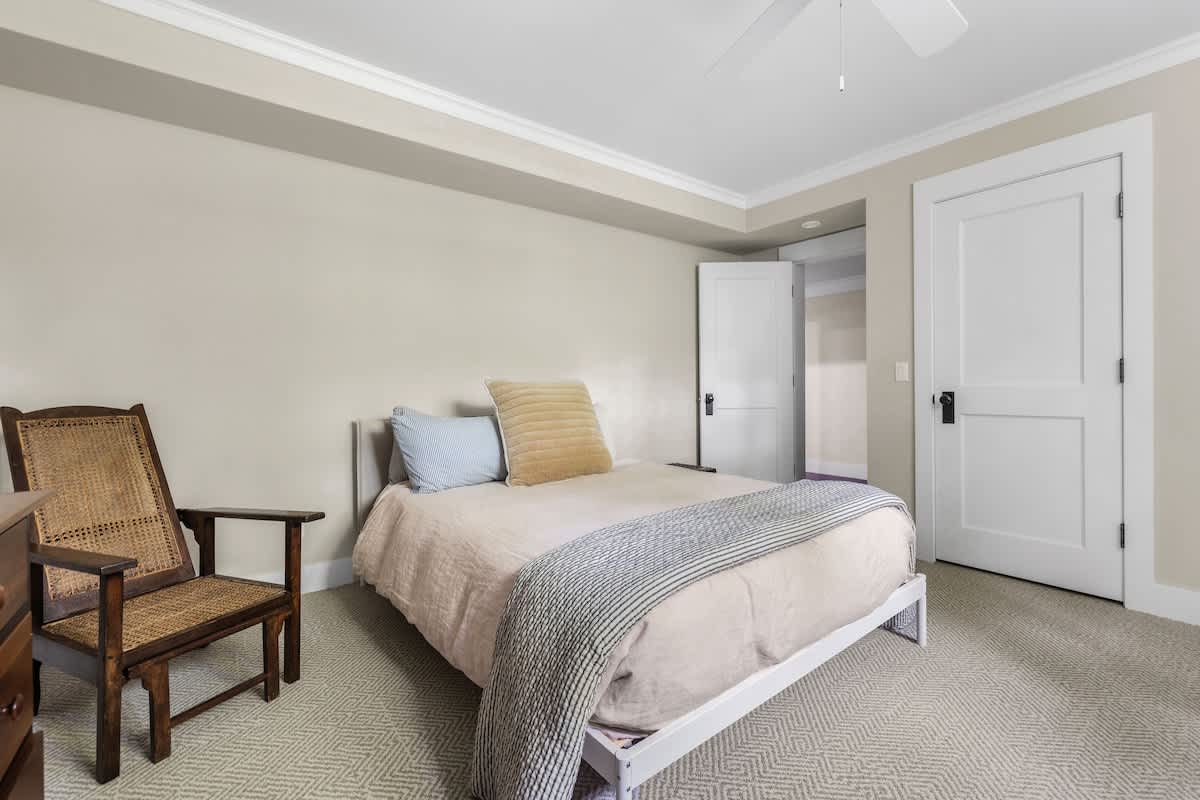 Bedroom 5 is on the lower level & has a double bed.