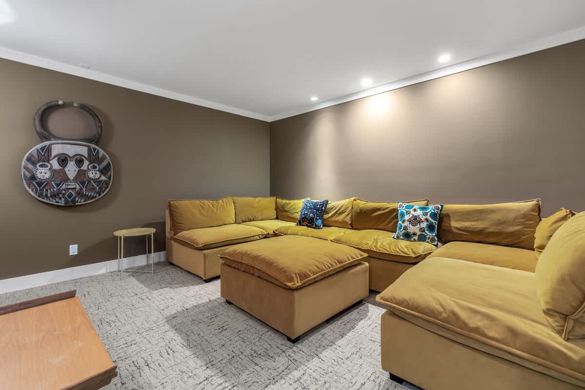 Popcorn ready? Because this room means movie business.