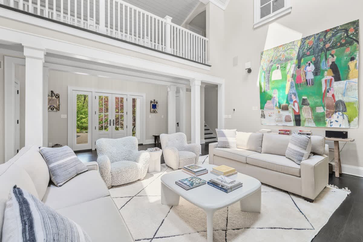 Live stylishly, this chic space blends form, fun, and function.