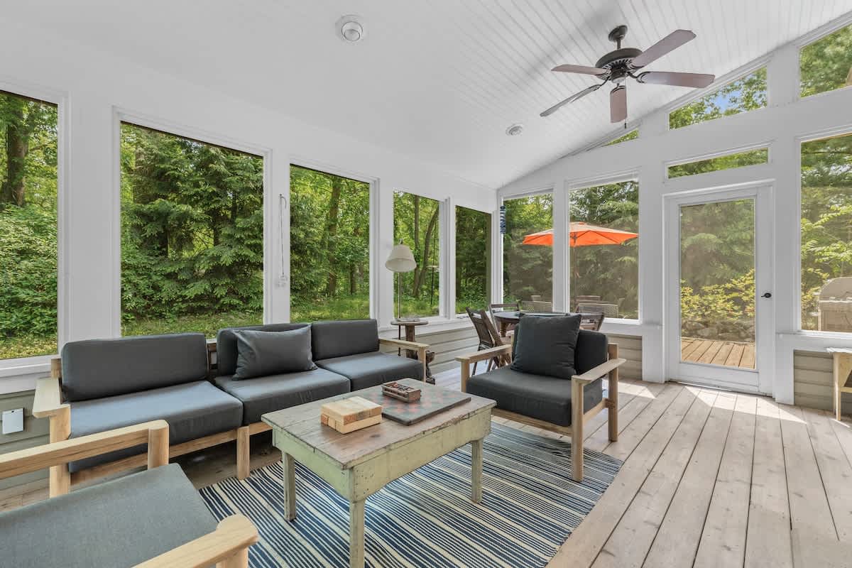 A breezy retreat perfect for morning coffee or evening wine.