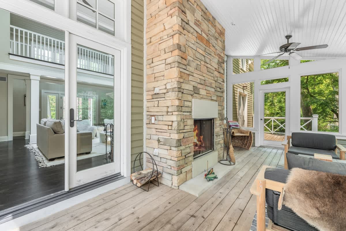 Indoor-outdoor bliss with warmth, style, and fresh air.