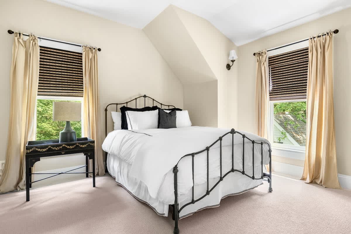Bedroom 2 is on the upper level & has a queen-size bed.