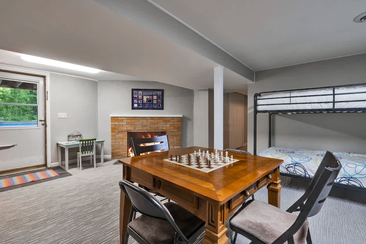Chess by the fire, dreams in the bunks.