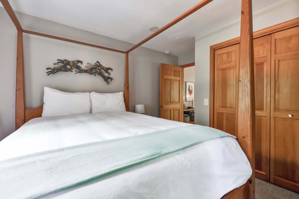 Bedroom 3 is on the main level & has queen-size bed.