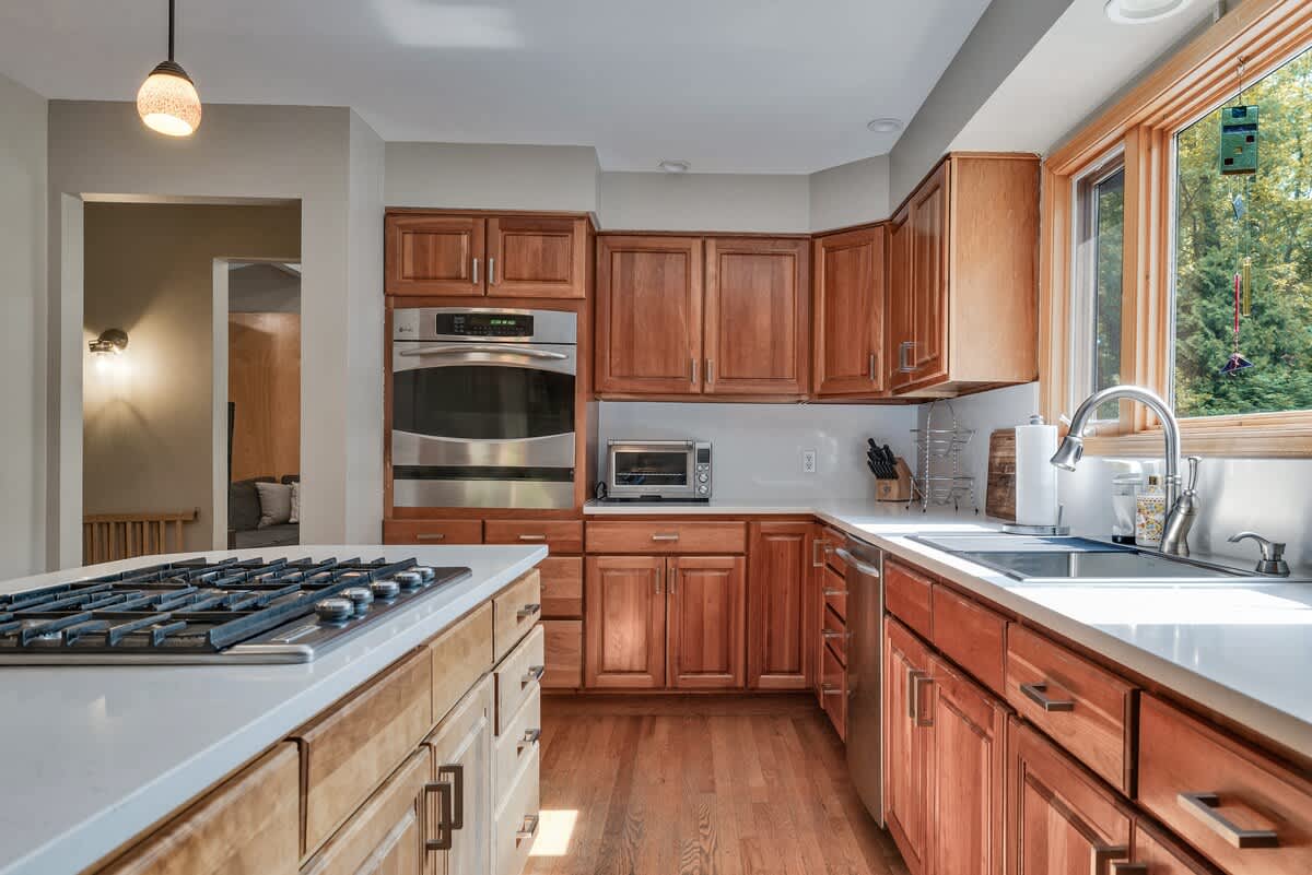 A chef’s dream with forest views.