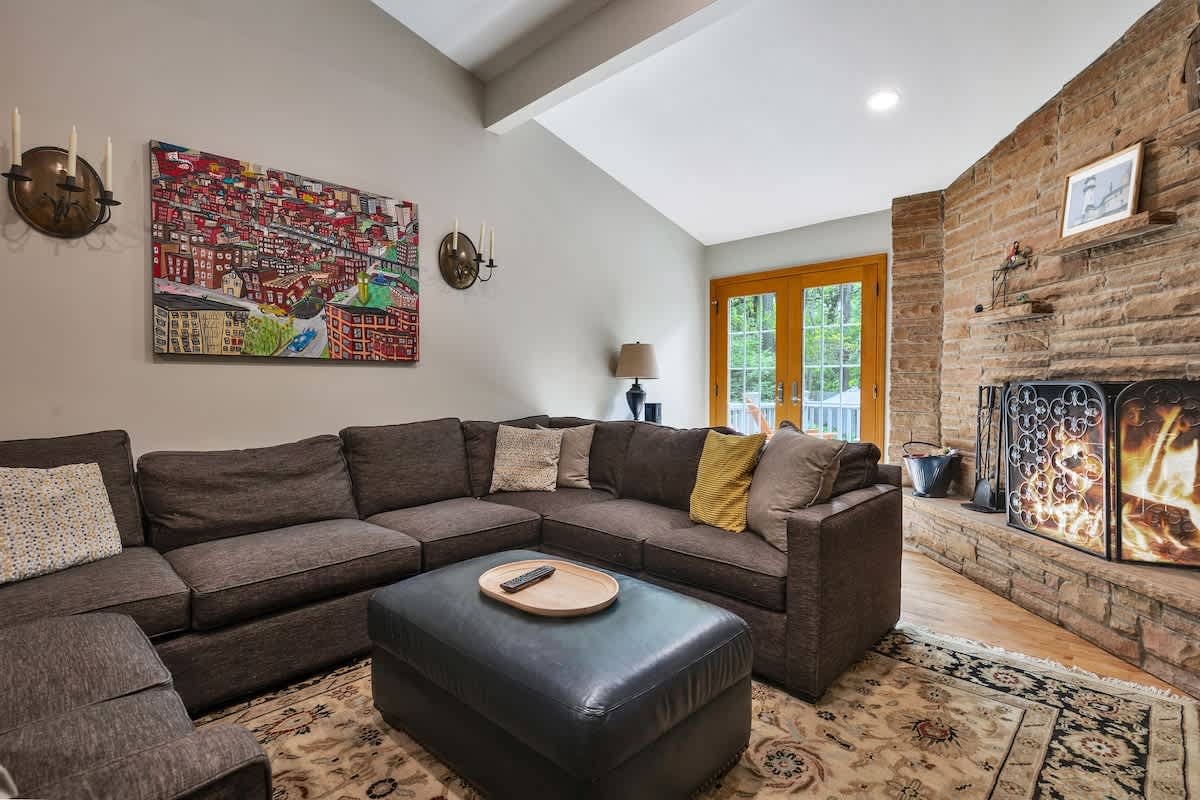A colorful, comfy corner to relax and recharge.