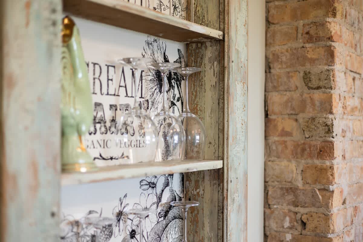 Old-world charm and wine-night essentials, all in one view.