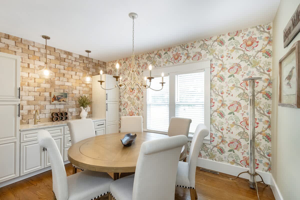 Elevated dining with vintage charm and fresh style.