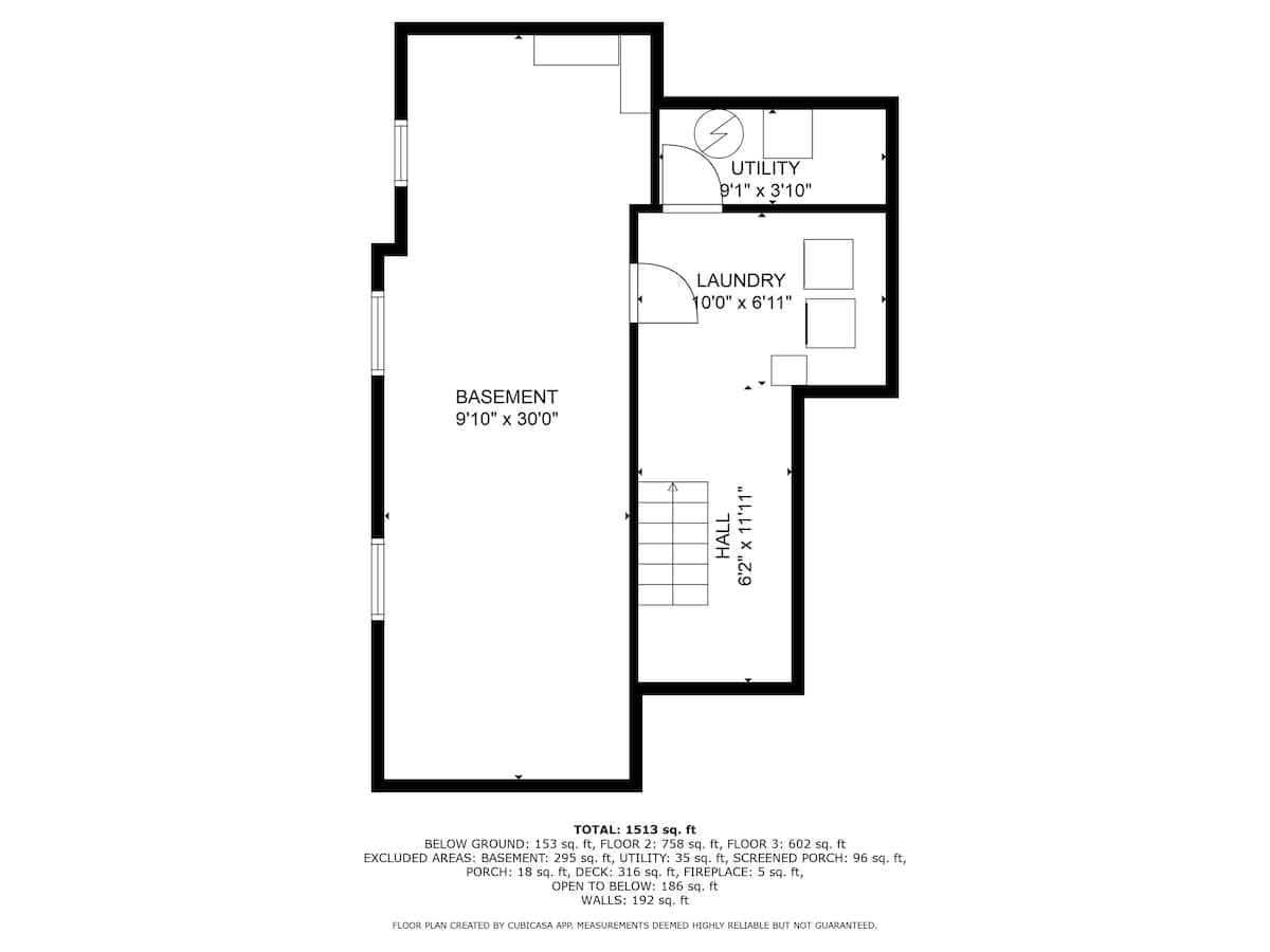 La Maison du Lac's Basement Layout.